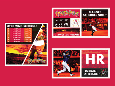 Albuquerque Isotopes - Burn Up Spec Work Package adobe architecture albuquerque albuquerque isotopes baseball blocks gameday in game stat new mexico package pcl social media spec work upcoming schedule