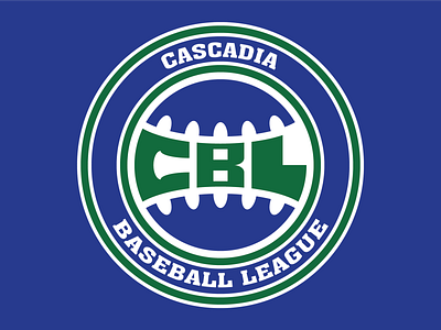 Cascadia Baseball League baseball cascadia concept logo league logo sports identity sports logo