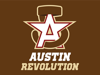 Austin Revolution austin concept logo football freedom football league minimalism sports logo texas