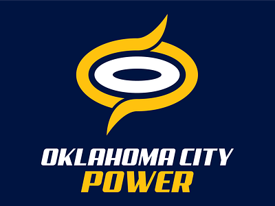 Oklahoma City Power concept logo football freedom football league minimalism oklahoma city sports logo