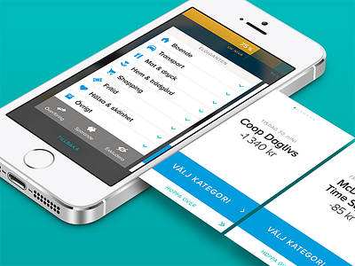 Tink - Categorization Wizard app economy finance flat iphone mobile ui