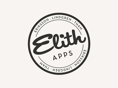 Elith Apps Logo circle logo retro