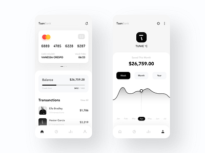 TsenBank - APP Design app bank banking currency exchange design financial financial app financial services typography ui