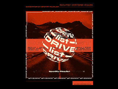 Drive list 3dillustration album album cover cd color design graphic design graphicdesign illustration typography vector visual design