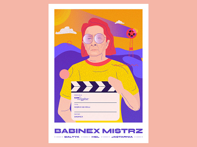 Babinex Mistrz baltic branding color graphicdesign gąska na helu illustration kobieta portrait portret sea typography vector woman