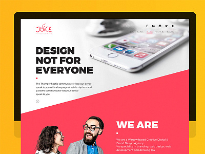 Juice Studio agency branding illustration ui ux web web design www