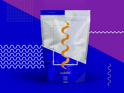 Branding / Packaging / Pasta / Nudellini branding color food geometric graphic design identity illustration logo packaging pasta typography