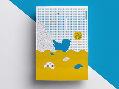 Twitter Social Icon Illustration