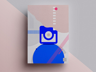 Instagram Social Icon abstract color facebook geometric graphicdesign illustration minimal pattern social socialicon socialmedia