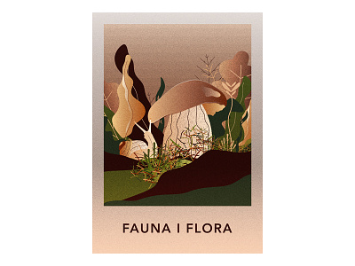 Fauna i Flora color fauna flora forest graphic design illustration natur pattern snail vector