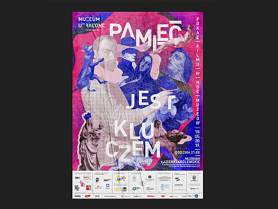 Muzeum Utracone branding color dzieło illustration pattern plakat poster poster art typography