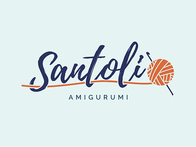 Santoli Amigurumi amigurumi branding clean crouche design flat graphic design icon identity illustration illustrator letter lettering logo minimal type typography vector