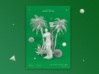 Radicepura Garden Festival 3d animation branding design digital editorial graphic design green nature poster
