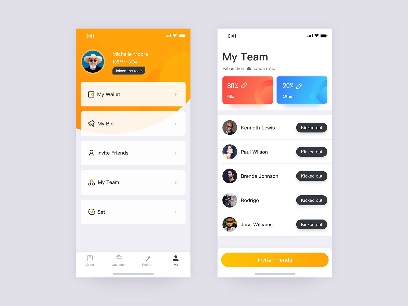 App UI by penglin on Dribbble