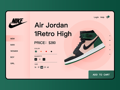 Nike Web air jordan branding design nike shoes web webdesign