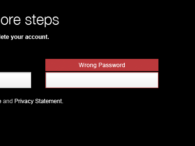 Wrong Password 2 design field in input login password red sign type webdesign wrong