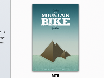 Mountainbike Cover app blu cover design dvd itunes media mountainbike mtb ray ui