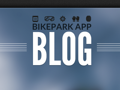 Bikeparkapp Blog app bikepark blog design freeride ios mountainbike mtb web