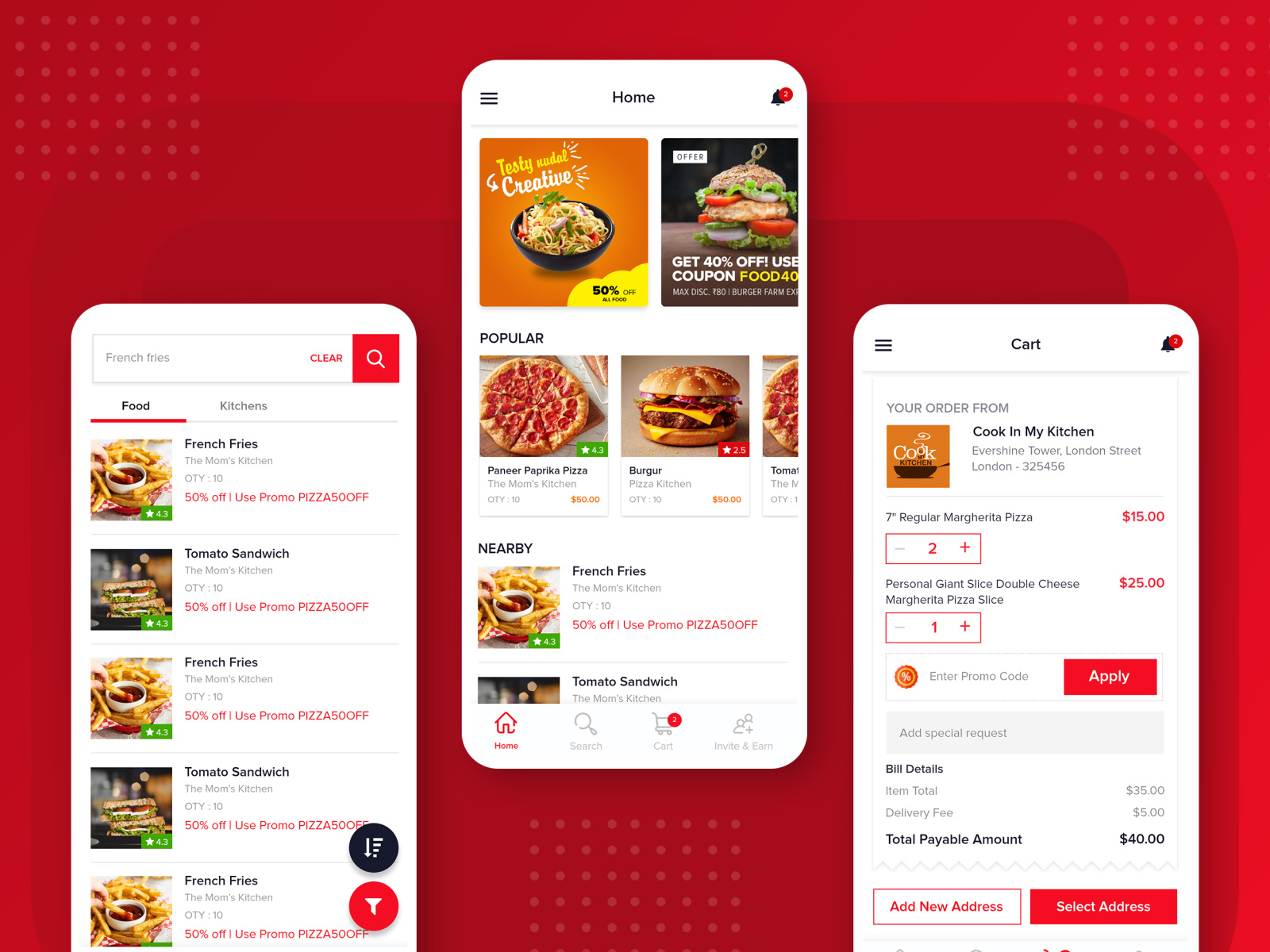 Food Delivery App by Kuldeep Mahawar on Dribbble