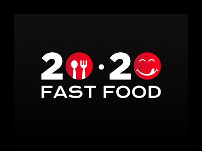 20-20 fast food branding fast food logo food food and drink food delivery food logo logo logo idea red logo smile logo smily ui