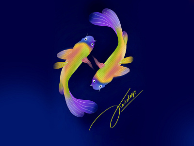 Procreate - Fish illustration branding color fish fish fish illustration fish logo illustrator layers login page logo idea procreate