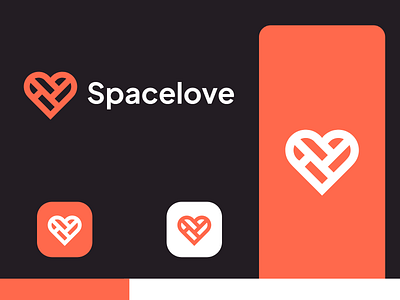 Spacelove / Love / Space / logo design branding heart heart logo heart love illustration kuldeep mahawar logo branding logo design logo designer logo idea logo love love logo new logo spacelove