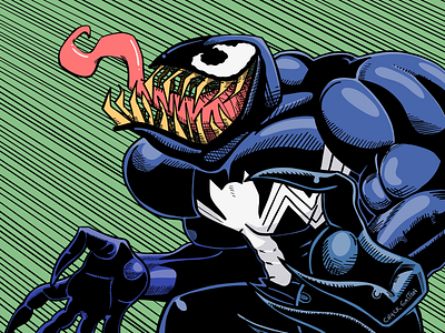 Venom illustration comics marvel spider man venom