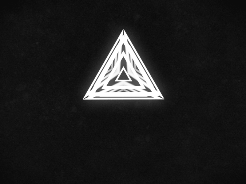 Triforce [gif] animation black and white gif triangle triforce