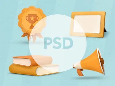 Icons arig free psd retro sertan vintage