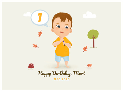 Birthday Card for My Son birthday illustration kids