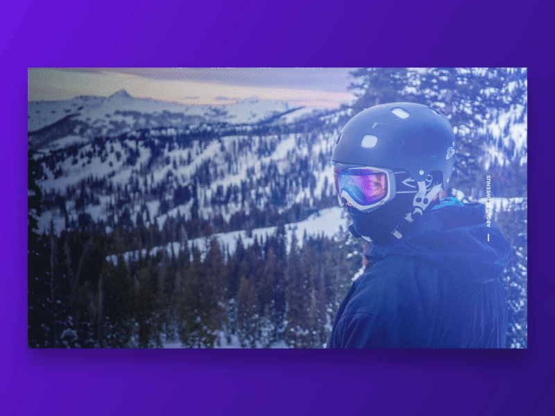 Which is your mountain? board create purple scroll ui unsplash web winter