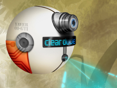 Yaver 01-GTI behance character digital illustration jungle photoshop robot