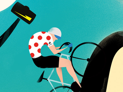 L'UOMO COL MARTELLO X LE COQ SPORTIF cycling le coq sportif poster
