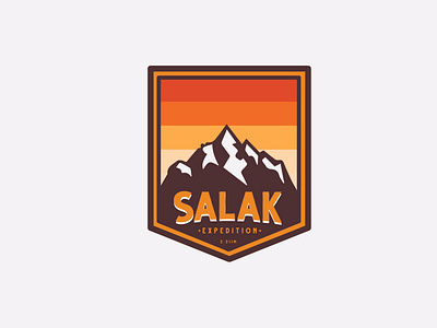 Salak Mountain Expedition badge branding graphic design icon illustration logo vector