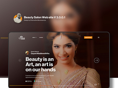 Beauty Salon Website V3.0.0.1 design salon salon app salonweb ui ui ux design ux web design
