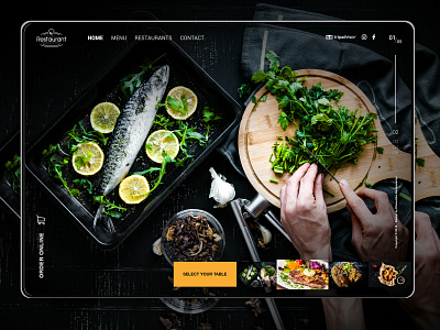 Restaurants Web Design branding design illustration restaurants restaurants web design ui ui ux design web design