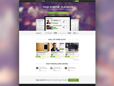 Startupplays Homepage app brand design homepage interface landingpage screenshots startups ui web website