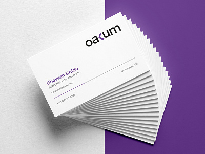 Oakum Business Card brand branding business branding business card business card design design layout minimal minimal design visiting card visiting card design