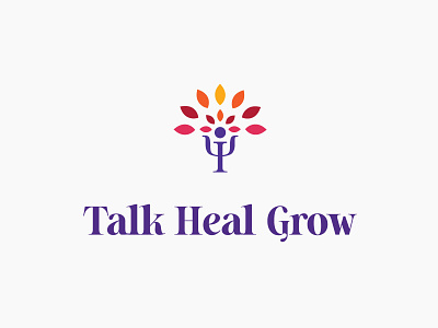 Logo Design : Talk Heal Grow artwork brand branding concept design illustrator inspiration logo logodesign logotype typography