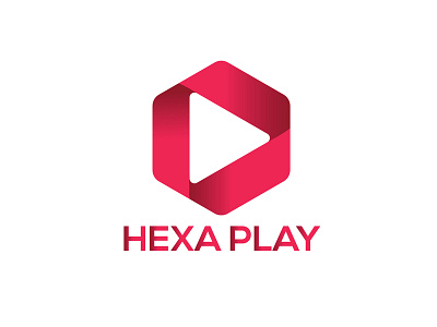 Hexa Play Logo 01 creative hexa logo hexagon media logo minimalist modern