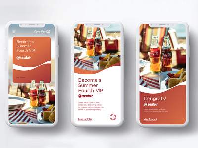 Coca_Summer Campaign_Seafair app design ui