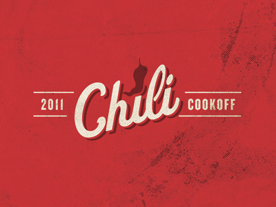 2011 Chili Cookoff brand chili cookoff fenway park knockout logo pepper red texture
