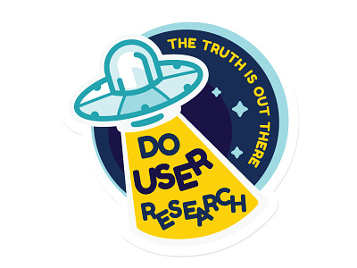 User Research sticker design