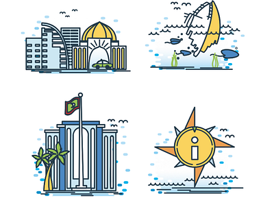 Icon Design: Maldives II branding branding identity icon design illustration