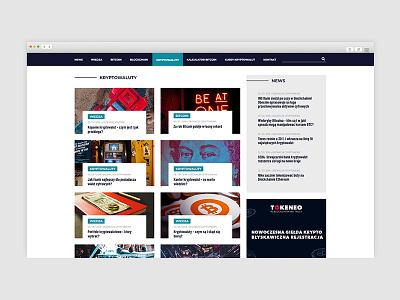 WEB DESIGN | Crypto News branding design interface ui user interface