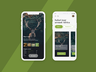 Deer tour app design mobile mobile app ui ux