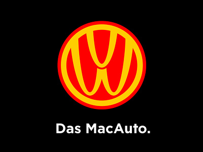 Das MacAuto. branding creative design icon identity logo meshup type vector vw