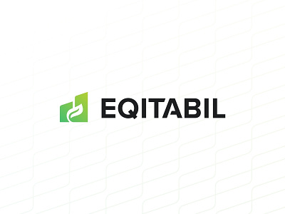 Eqitabil - Full Logo design flat icon illustration lettermark logo logomark minimal type typography vector wordmarks