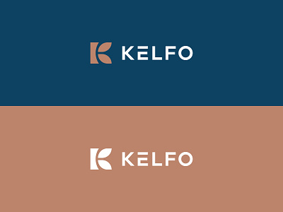 Kelfo Logo brand branding concept design flat icon illustration lettermark logo logomark minimal type