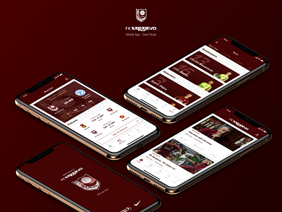 FK Sarajevo - Mobile App app case study clean design football ios mobile results ui uidesign ux uxdesign